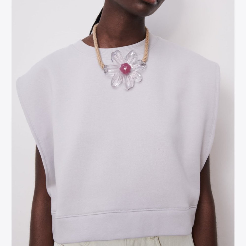 ZARA OVERSIZED CUT OUT SWEATSHIRT - Picture 5 of 5